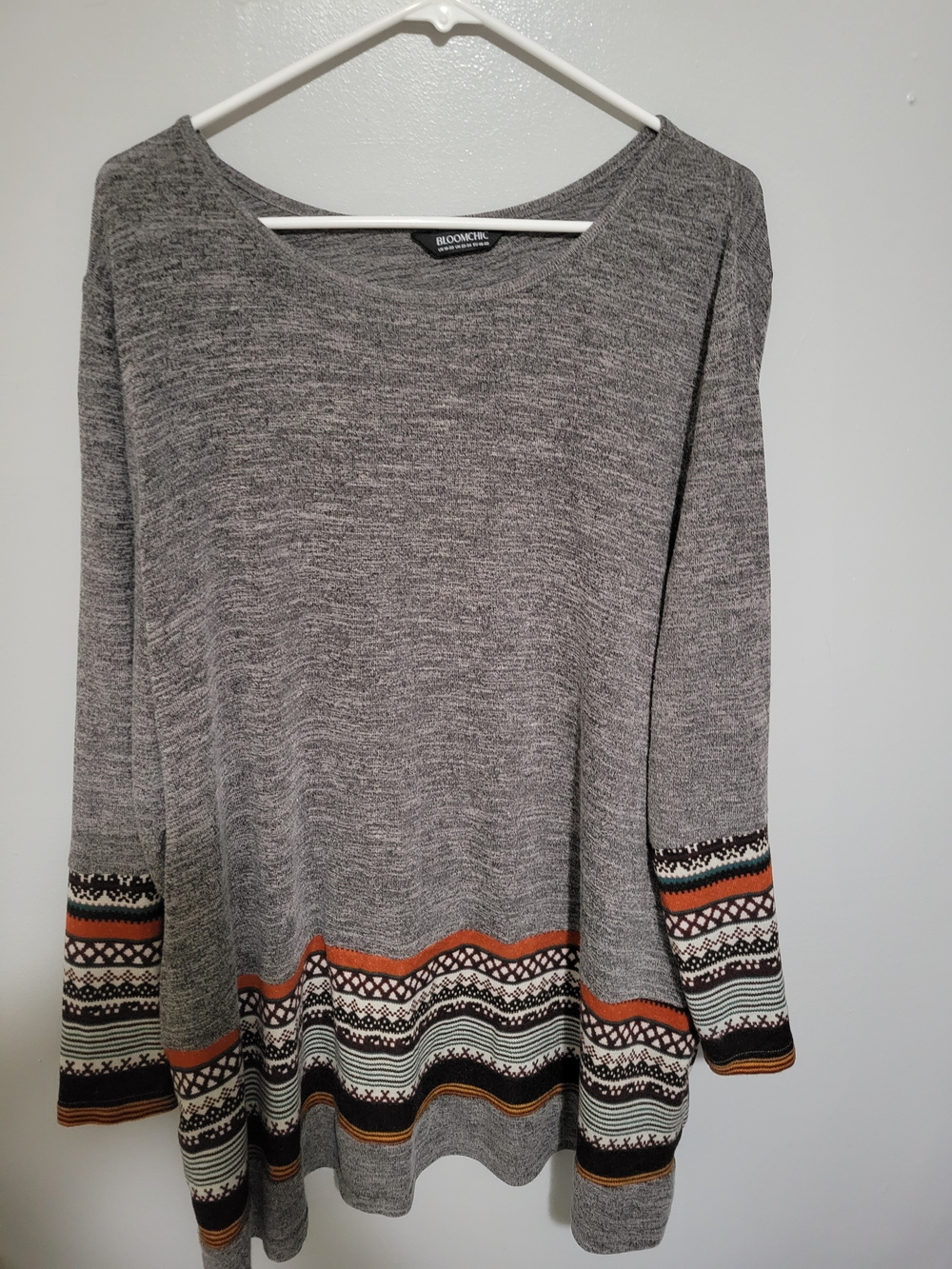 BloomChic Knit Boho Tunic- Perfect For Leggings- 18/20- With Pockets- LiKE NEW!